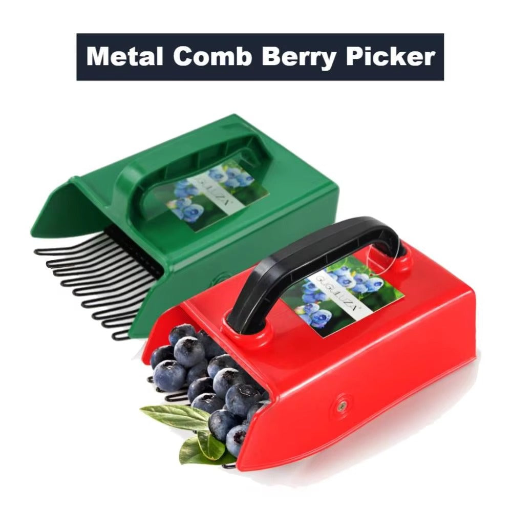 Portable Berry Picker – Metal Comb Fruit Picking Tool
